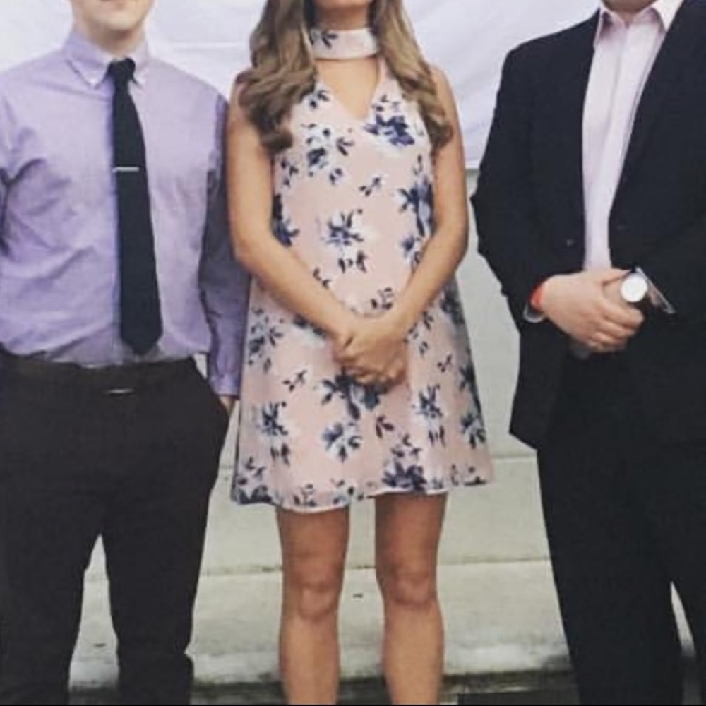 Floral shift dress, size small